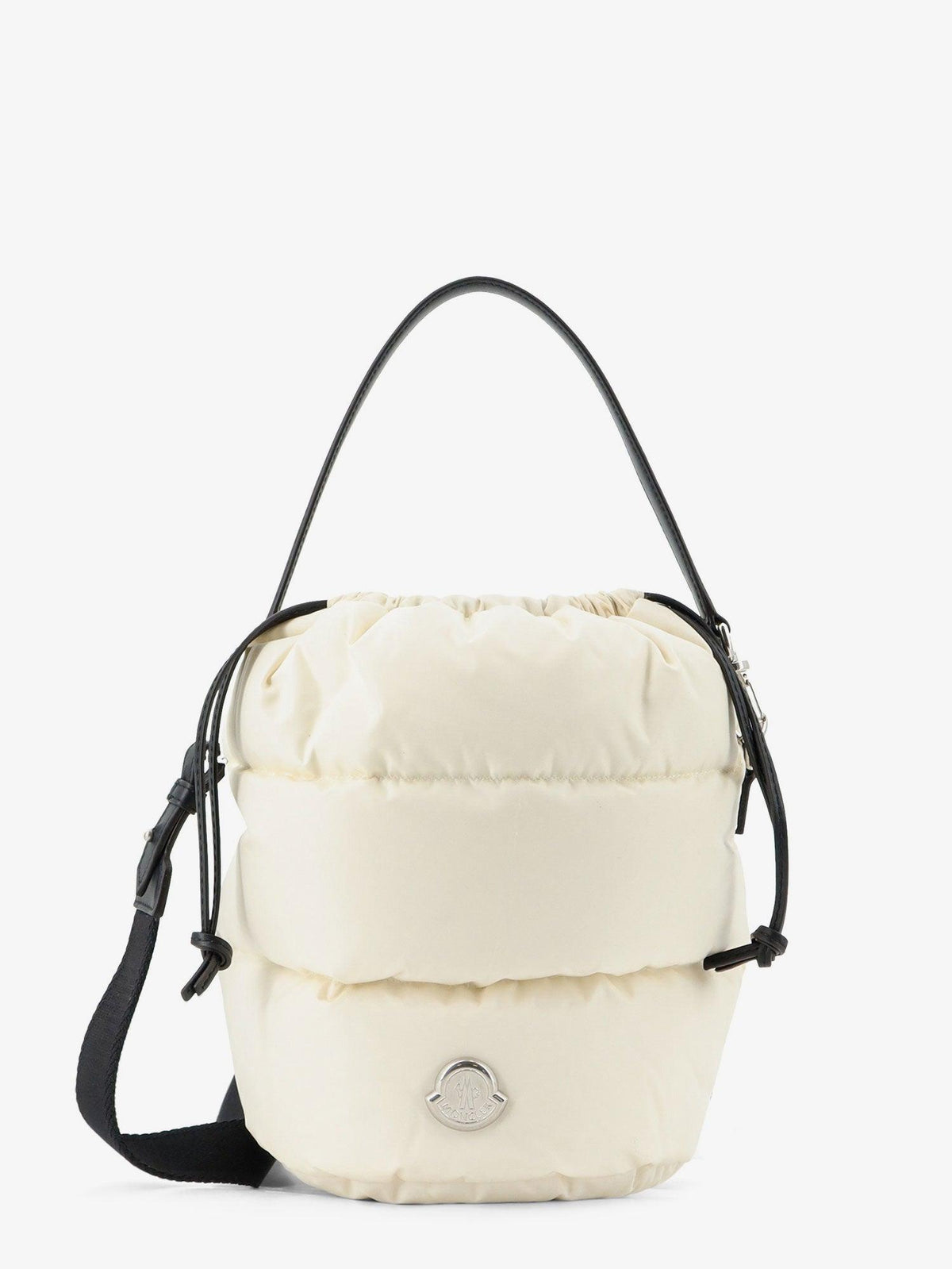 Moncler Leather Tote Shoulder Bag Black