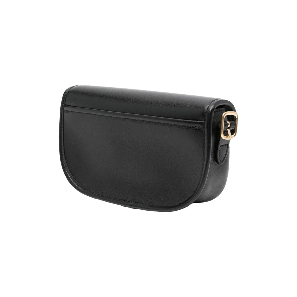 BALLY Beckett Leather Mini Shoulder Bag Black