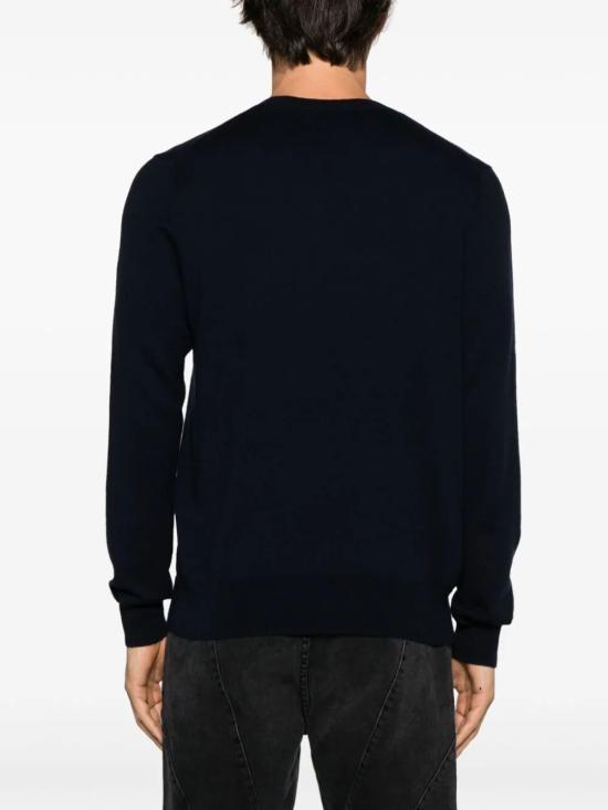 Isabel Marant Midnight Blue Wool Crewneck Knit Sweater for Me PU0051HAA1L04H30MI