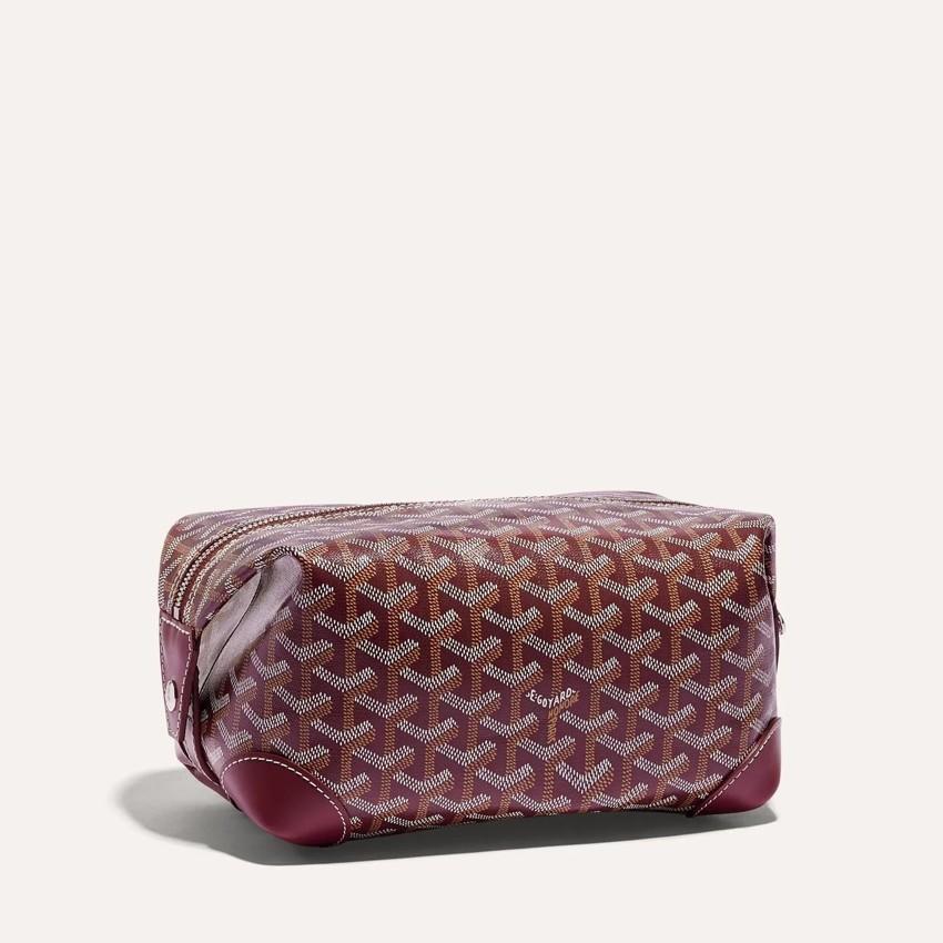 GOYARD Burgundy Unisex Bowling 25 Clutch Bag BOWLIN 025 TY33 CL33
