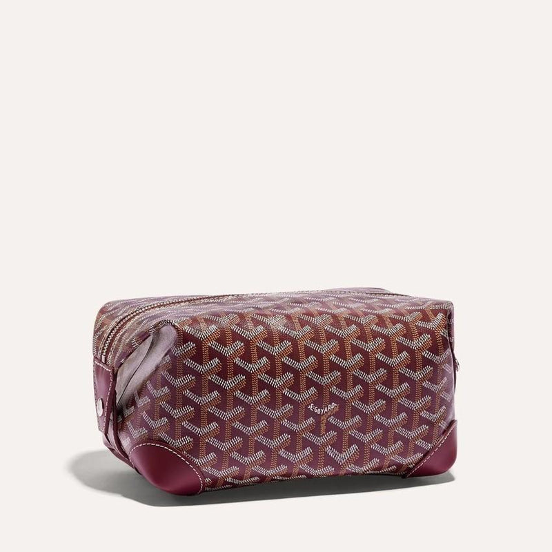 GOYARD Burgundy Unisex Bowling 25 Clutch Bag BOWLIN 025 TY33 CL33