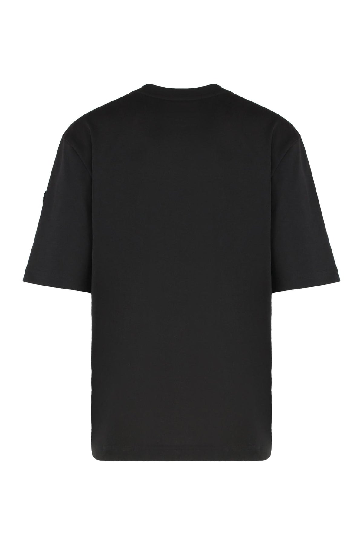 Moncler Black Cotton Short Sleeve T-Shirt for Women