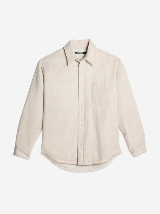 JACQUEMUS Light Beige Long Sleeve Shirt 236SH105 1033130