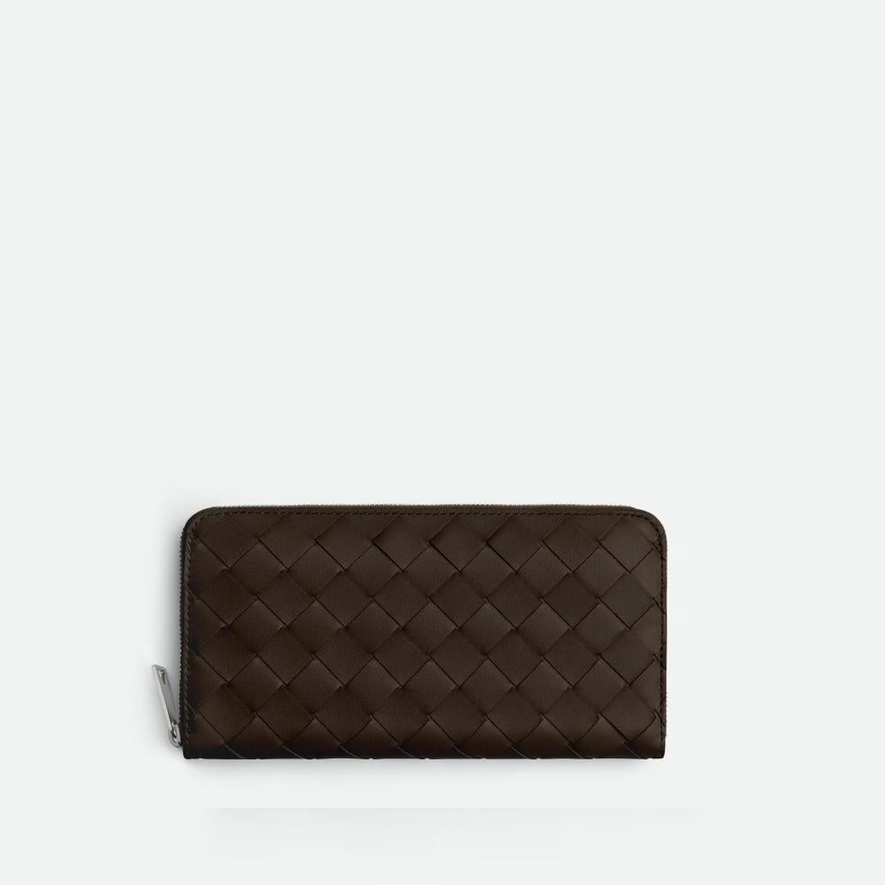 Bottega Veneta Intrecciato Zip Around Long Wallet Fondant