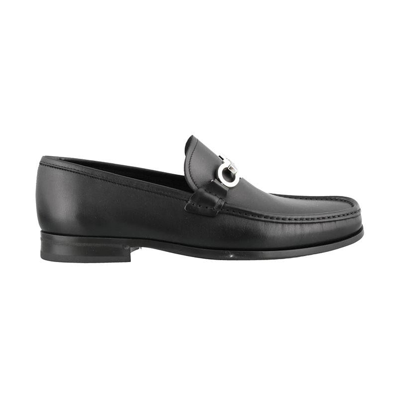 Ferragamo Chris Black Men’s Leather Loafers A881 686084
