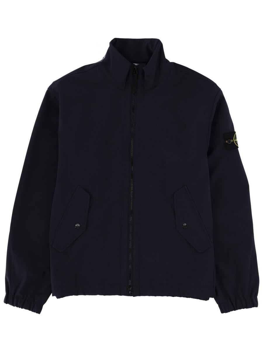STONE ISLAND Nylon Bomber Jacket Black Men's Outerwear