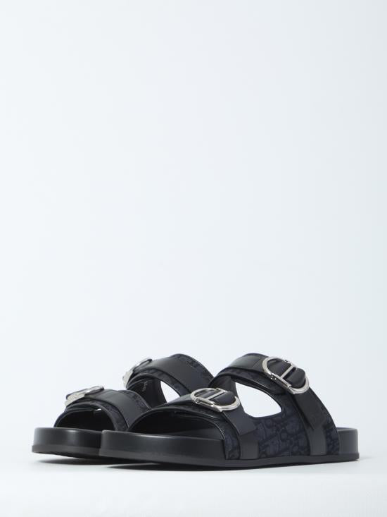 DIOR Black Mule Slide Sandals