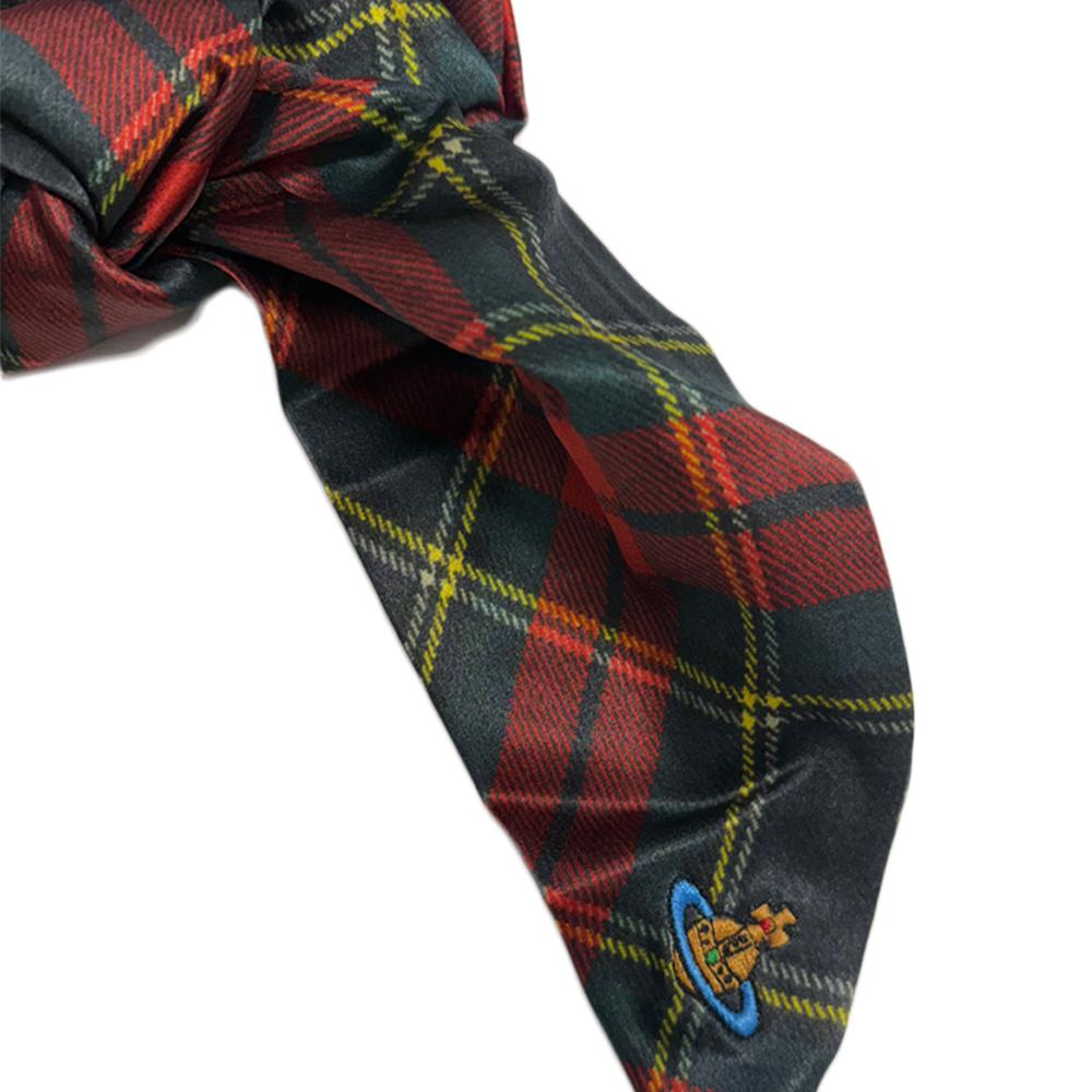 Vivienne Westwood Tartan Printed Large Scrunchie Hair Access 8102001G W01BF M411