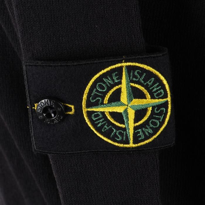 STONE ISLAND Light Raw Hand Organic Cotton Sweater Black Men’s T-Shirt