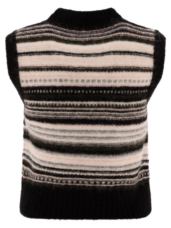 GANNI Stripe Knit Vest K2327099