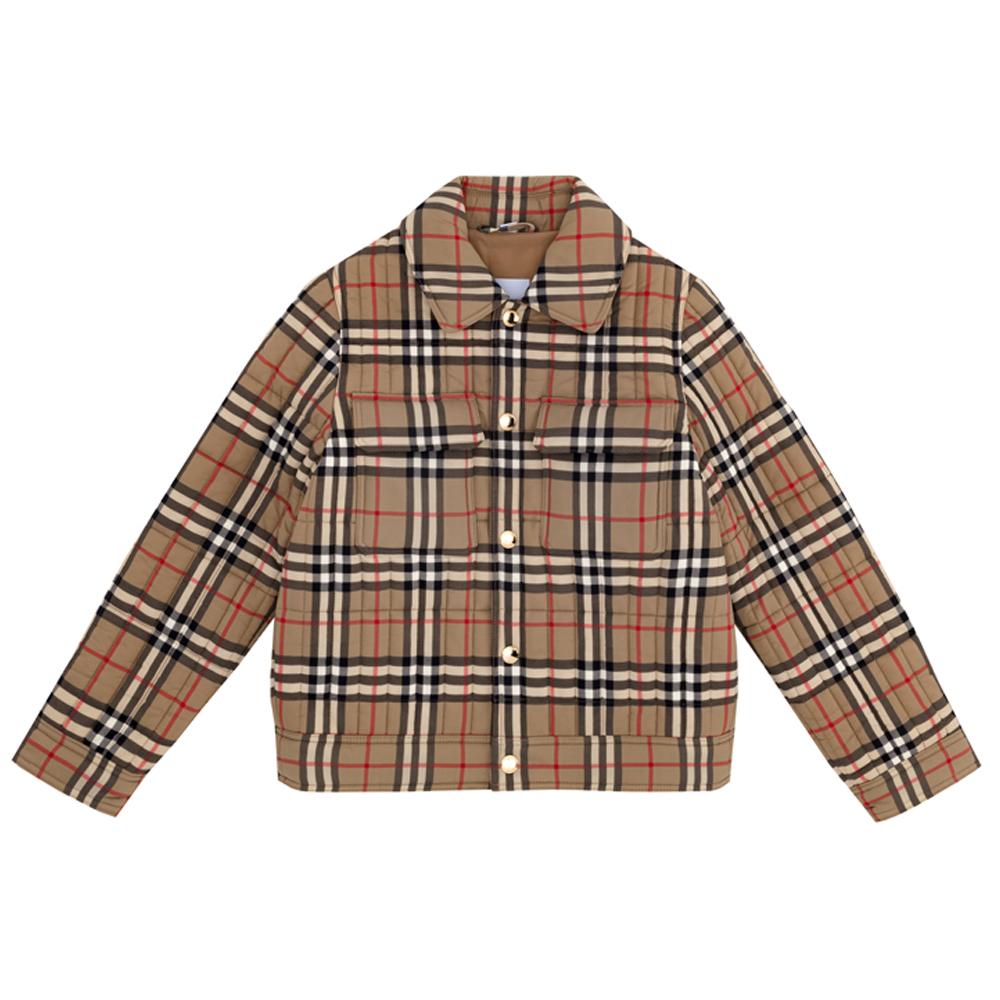 BURBERRY Vintage Check Quilted Jacket Women’s 24SS Kids Collection