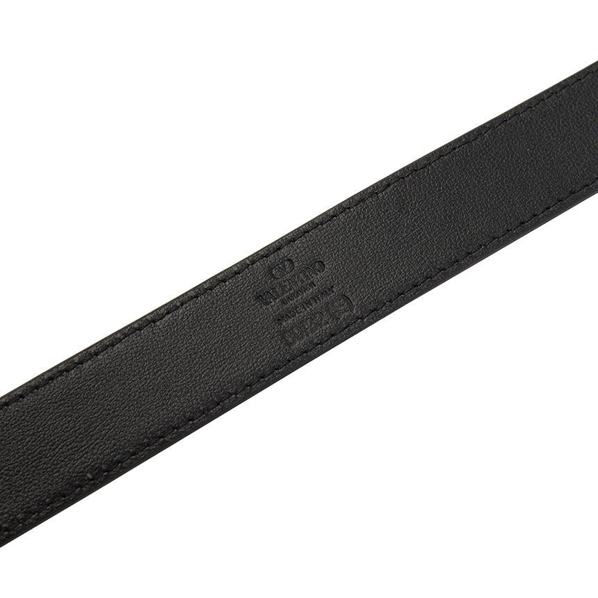 VALENTINO VLogo Signature Leather Belt Black Men’s 8Y2T0SM1 PPU