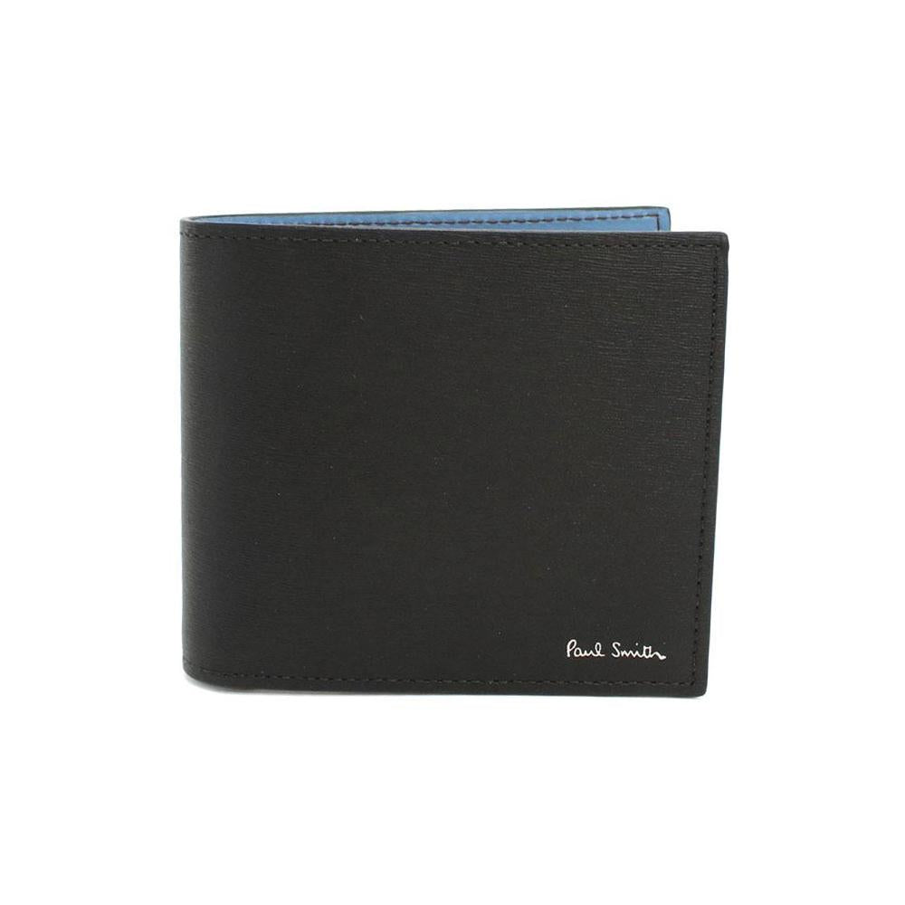 Paul Smith Logo Contrast Stripe Bifold Wallet Black M1A 4832 W RGS 79