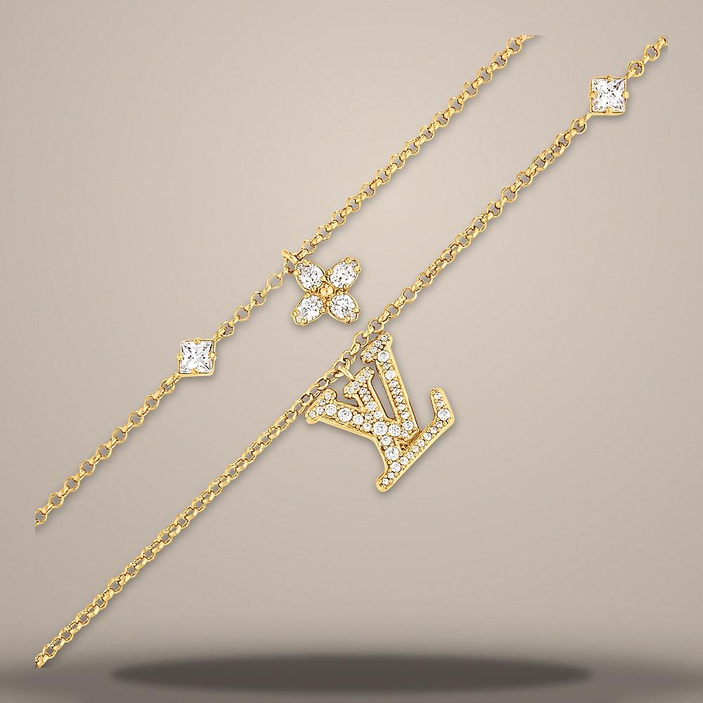 Louis Vuitton Lady LV Bracelet Gold-Tone Metal