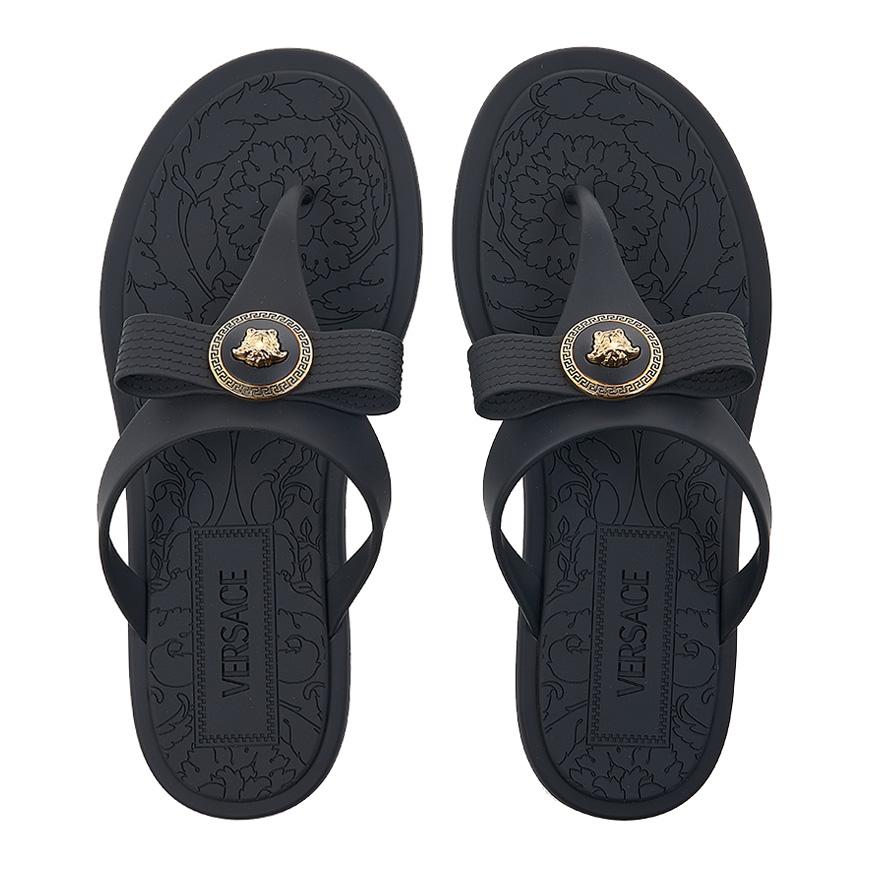 Versace Women’s Gianni Ribbon Slide Sandals 1018789 1A10983 1B00V