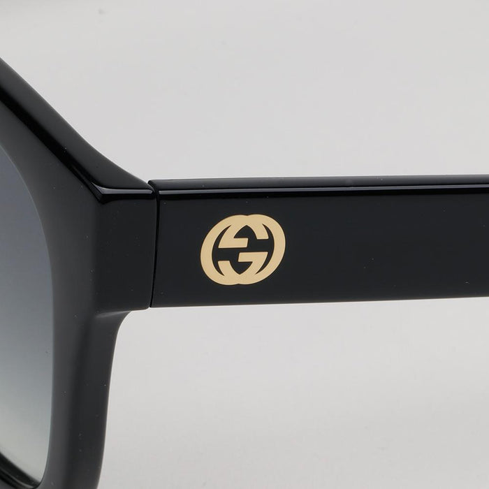 GUCCI Acetate Square Sunglasses Unisex Asian Fit Black