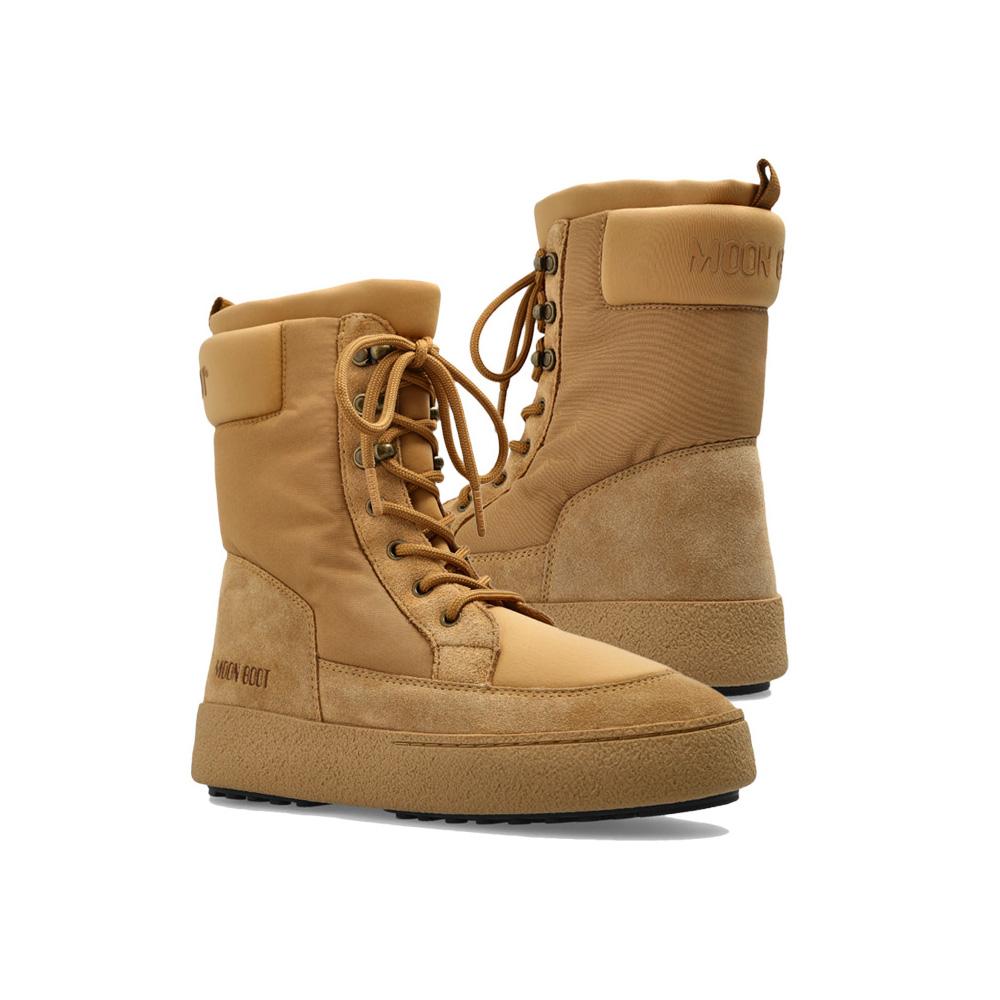 MOON BOOT Sand L-Track Combat Ankle Boots 80D2450200 L003