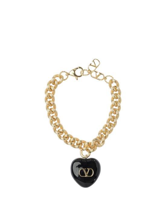 VALENTINO Cuir Royal Metal Enamel Bracelet