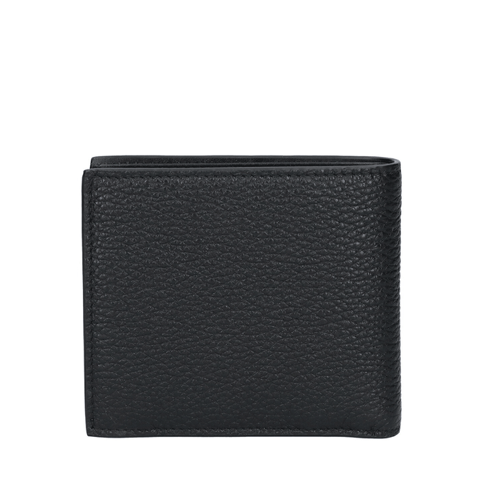 PRADA Black Saffiano Leather Bi-Fold Wallet Men’s Triangle Logo 2MO738