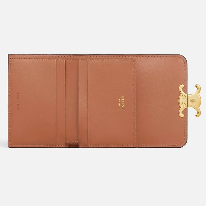 CELINE Triomphe Compact Coin Wallet Triomphe Canvas 10I652DS3 04LU