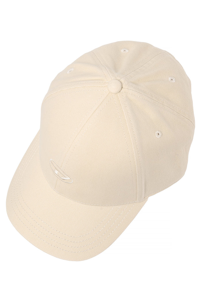 DIESEL CRUNWASH Cream Cotton Cap Unisex