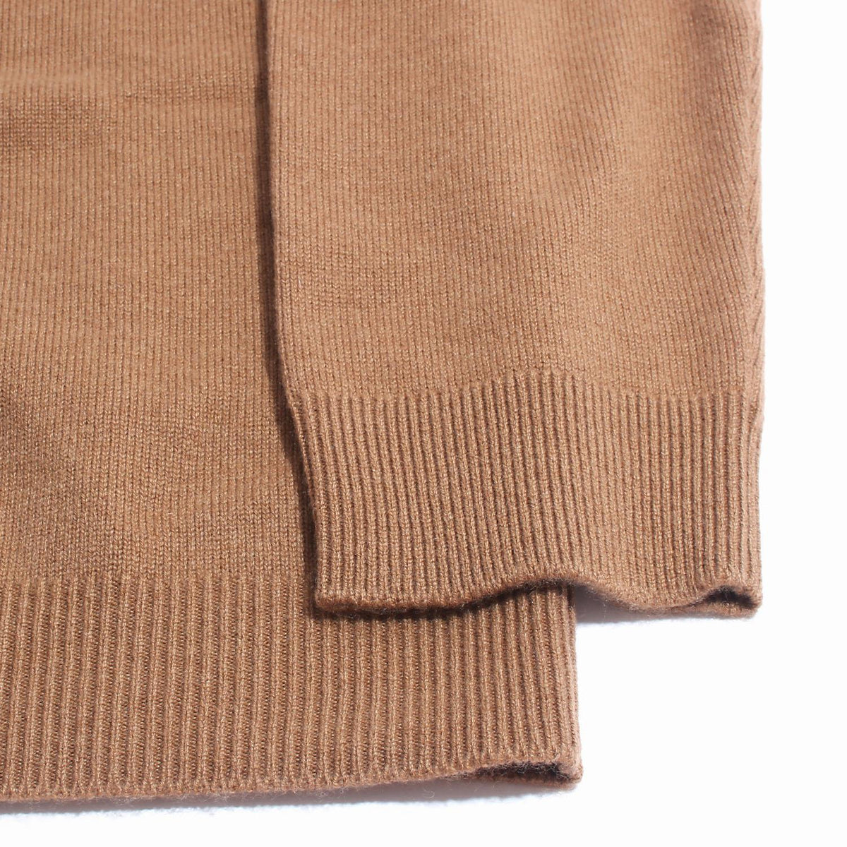Bottega Veneta Camel Cashmere Cardigan with Elbow Leather Patc 816240 V2MM0 7802