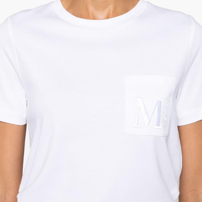 Max Mara Madera White Short Sleeve T-Shirt 2429976011600 001 MADERA