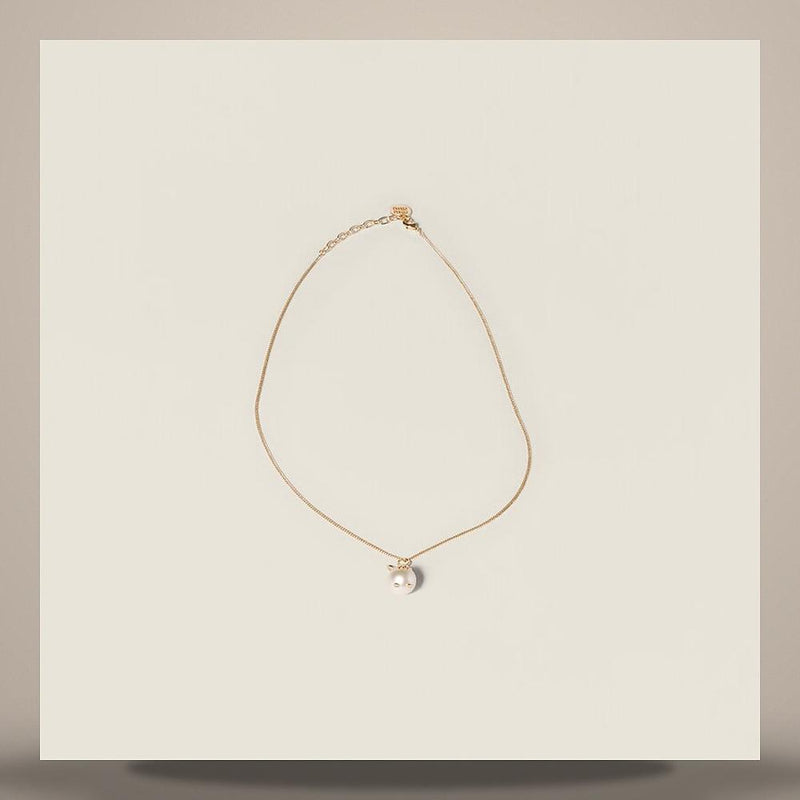 Miu Miu Pendant Metal Necklace 5IC346 2G9O F0SAJ