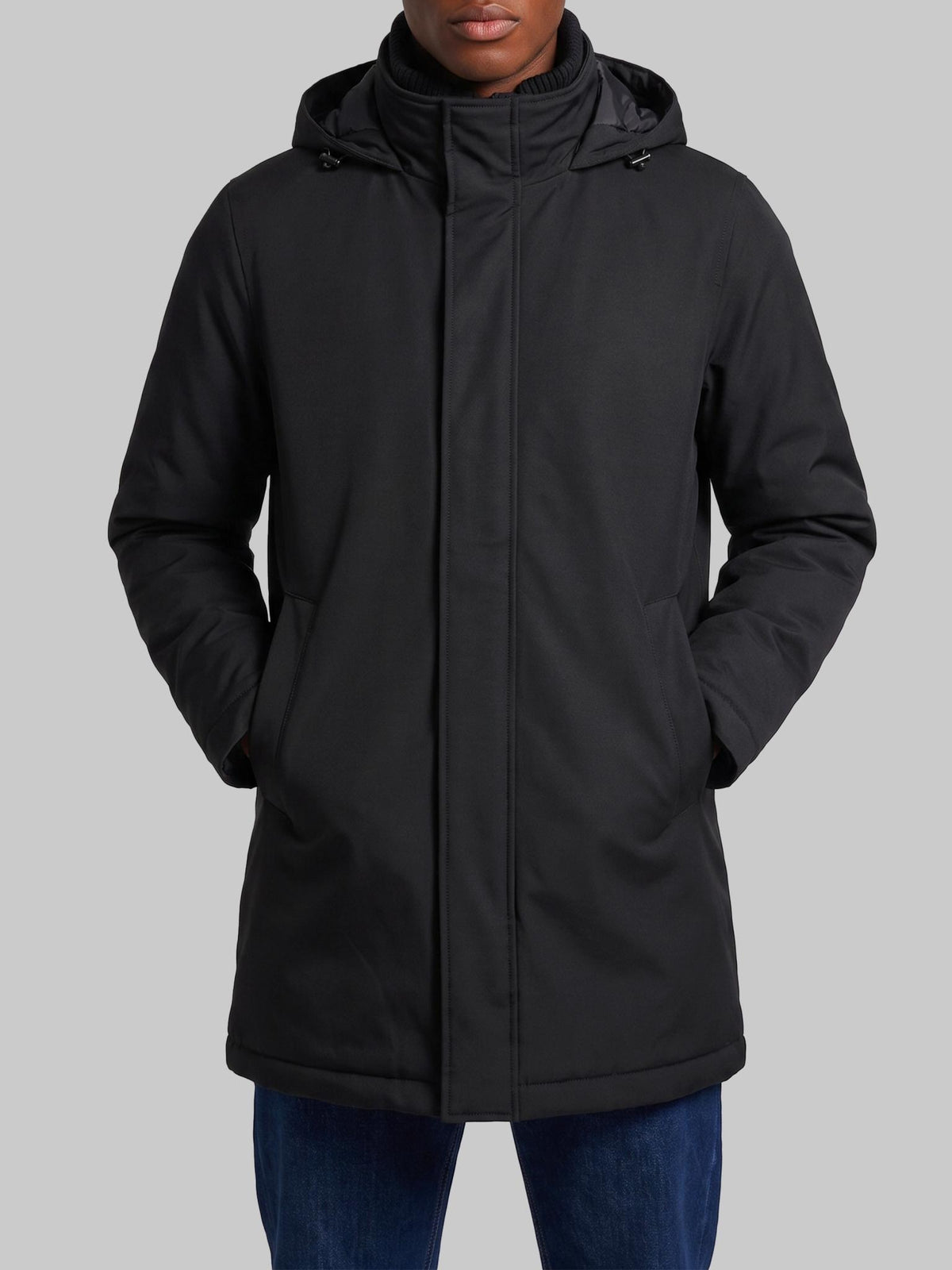 Herno Black Nylon Casual Jacket for Men