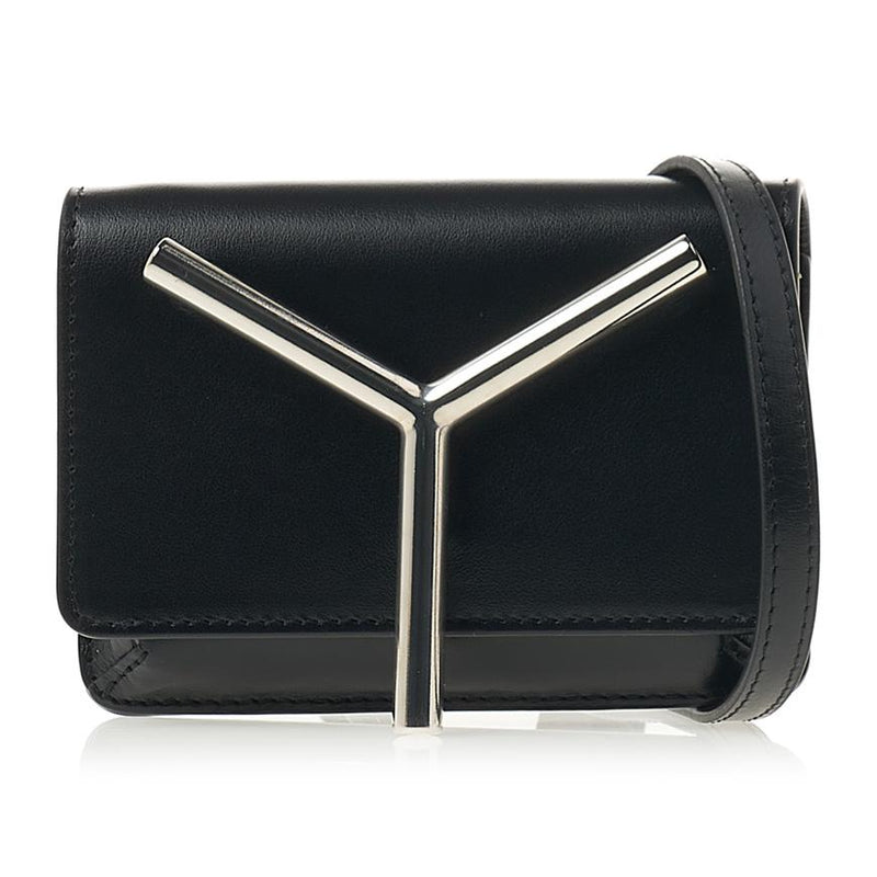 Y PROJECT Y Logo Mini Crossbody Bag Black Silver WBAG16 S24 S27