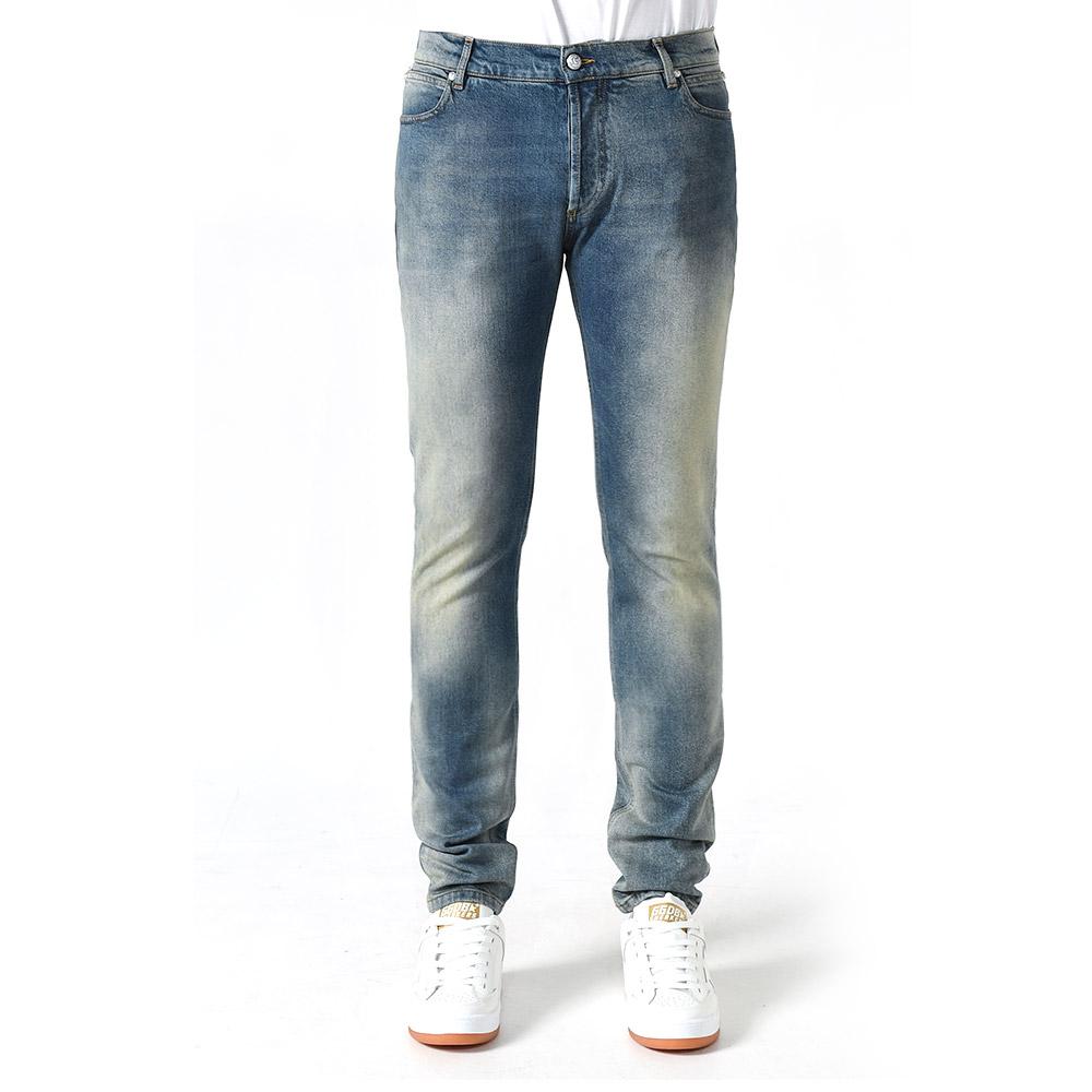 Balmain Slim Fit Blue Denim Jeans for Men