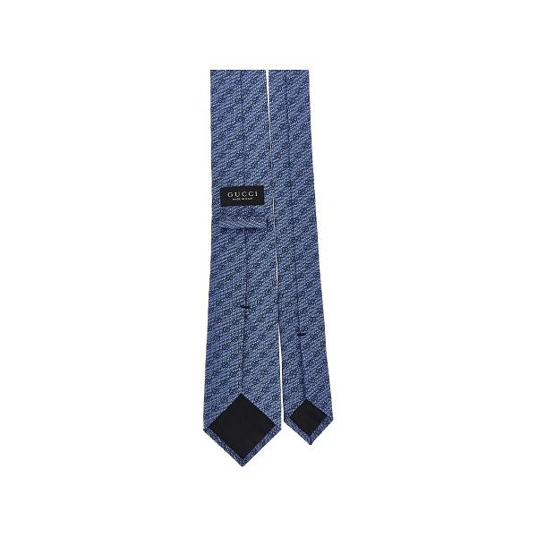 GUCCI Silk Tie Navy Men's Accessory