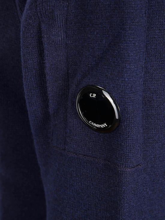 CP Company Lambswool Crewneck Sweater Total Eclipse Navy Me 19CMKN040A110149A888