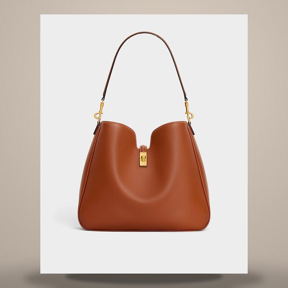 CELINE Small Soft 16 Camille Bag Smooth Calfskin Cream Crossbody
