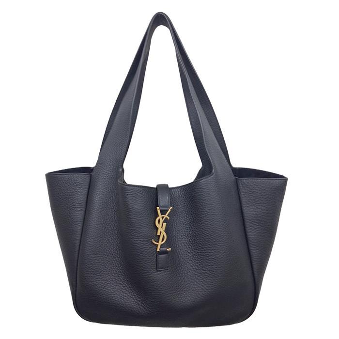 Saint Laurent Deerskin LE 5 A 7 BEA Shoulder Bag Black