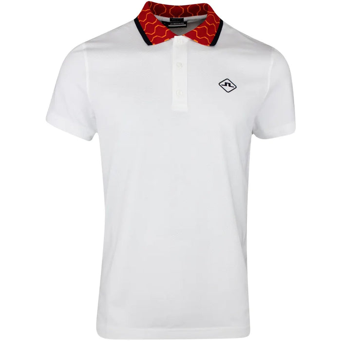 J LINDEBERG Glen Polo Regular Fit T-Shirt White Men