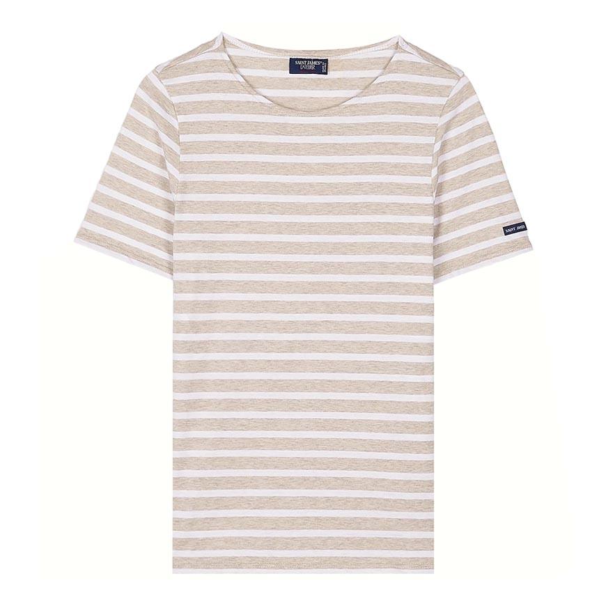 Saint James Unisex Levant Modern T-Shirt Natural White