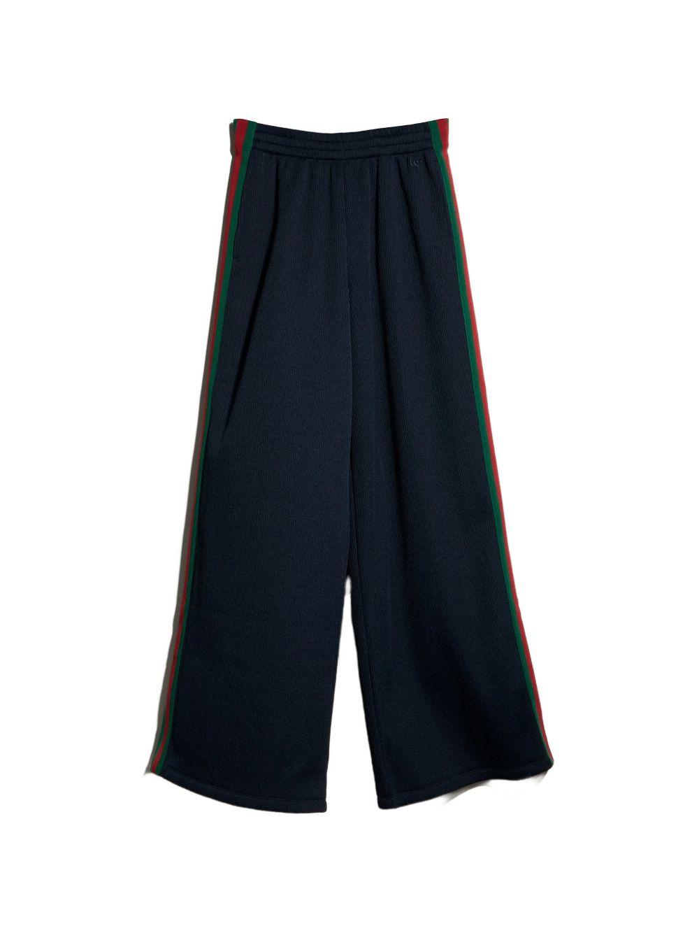 GUCCI Wool Blend Classic Trousers Navy Women’s Pants