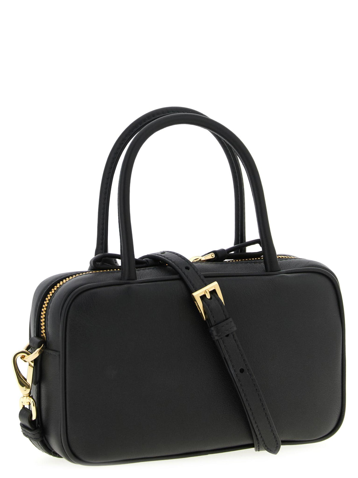 PRADA Black Saffiano Leather Small Tote Bag