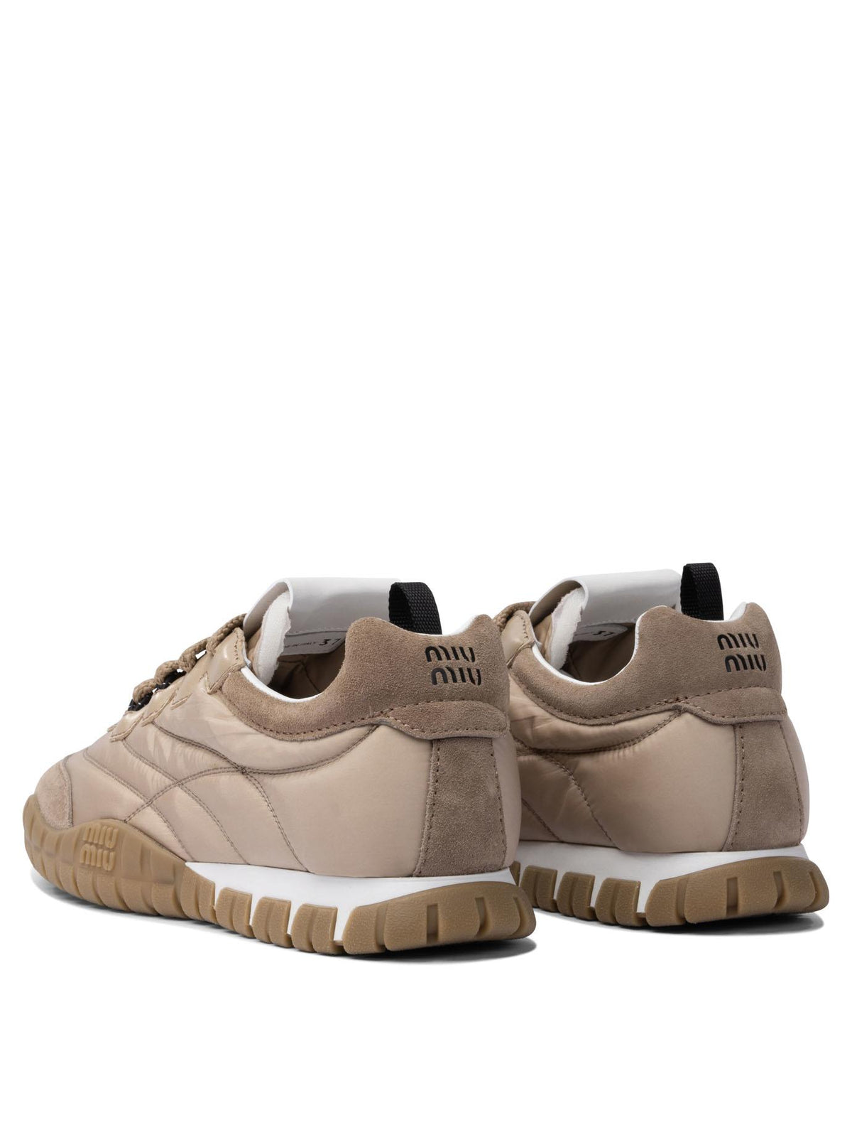 Miu Miu Leather Low-Top Sneakers White Women’s