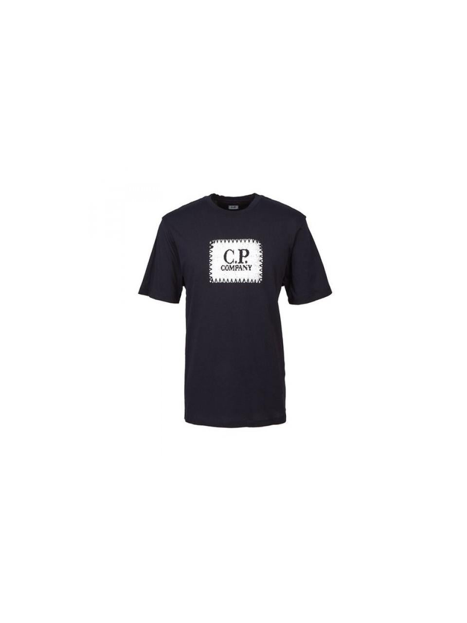 CP Company Jersey Logo Label T-Shirt Men’s Navy