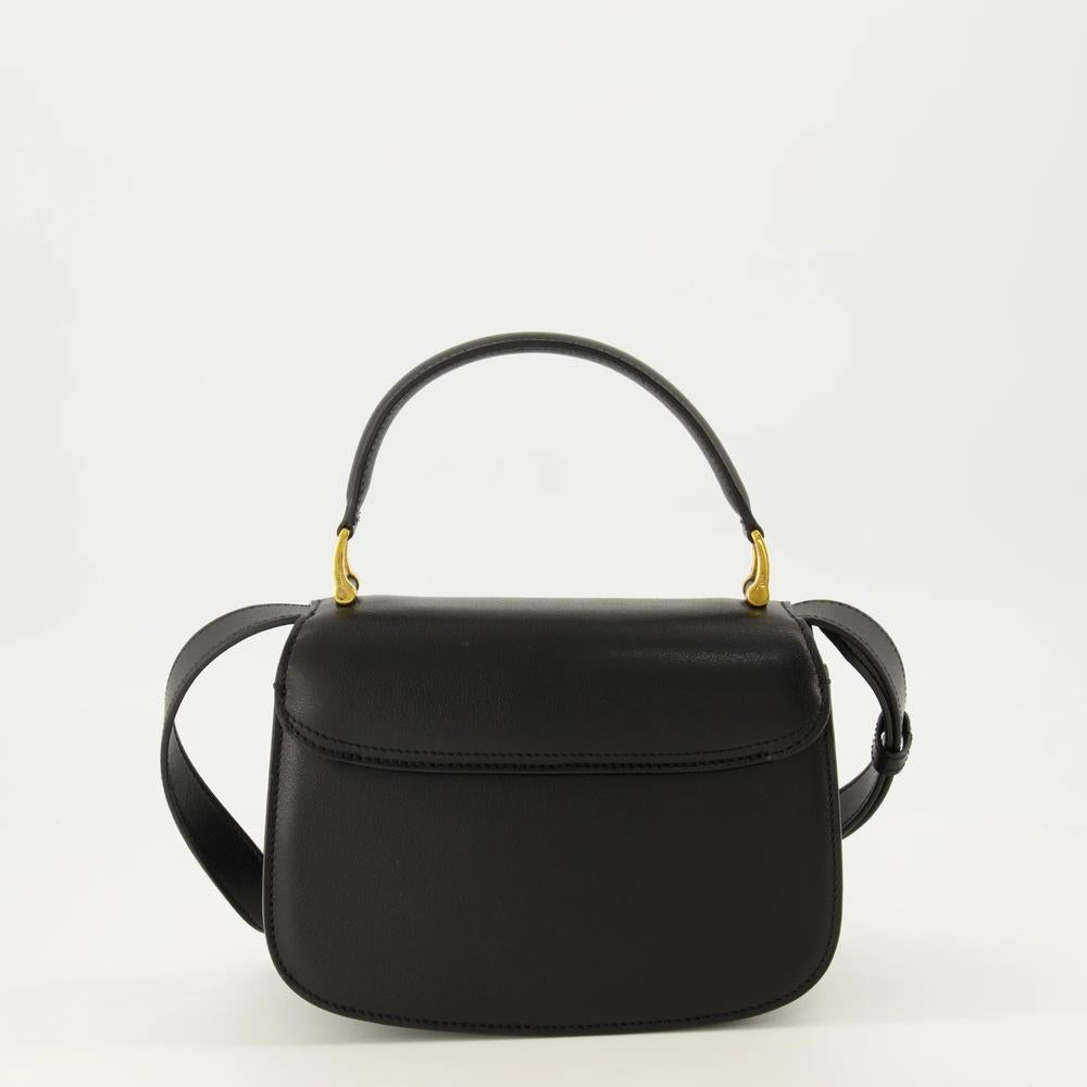 AMI Heart Logo Canvas Tote Bag Black
