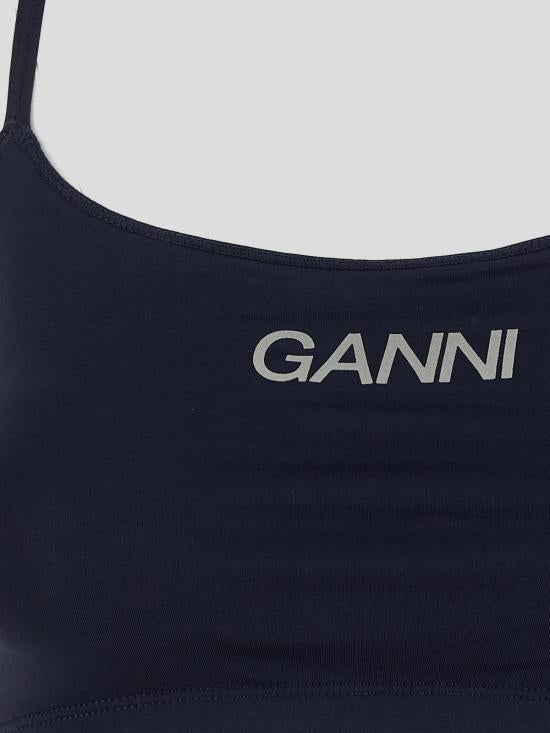 GANNI Black Bralette Underwear T3730683 SKY CAPTAIN DOM