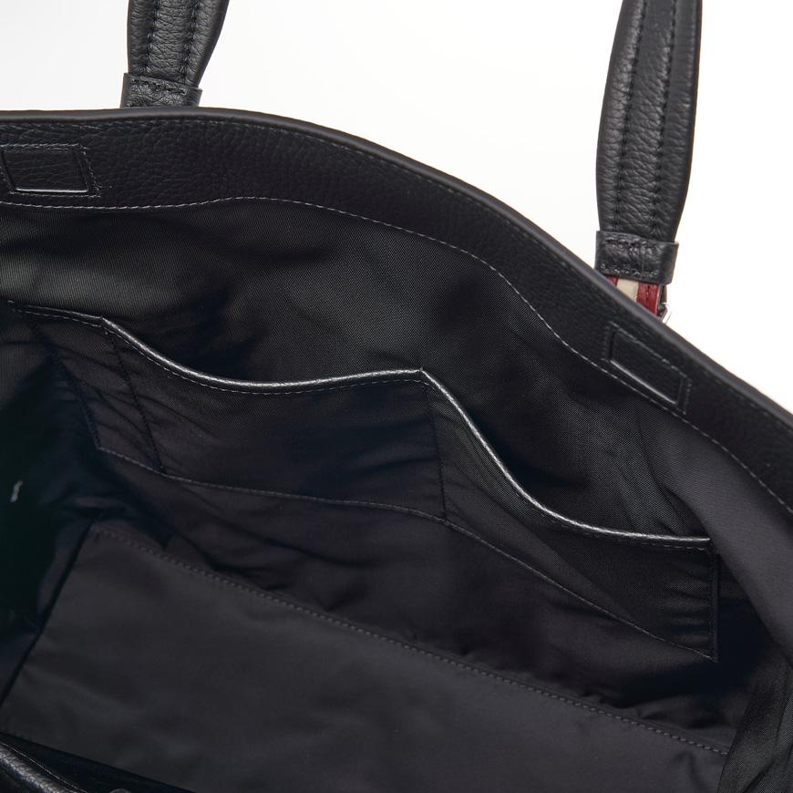 BALLY Men’s Corde Leather Tote Bag Black M MAE02 WNY220 U901P