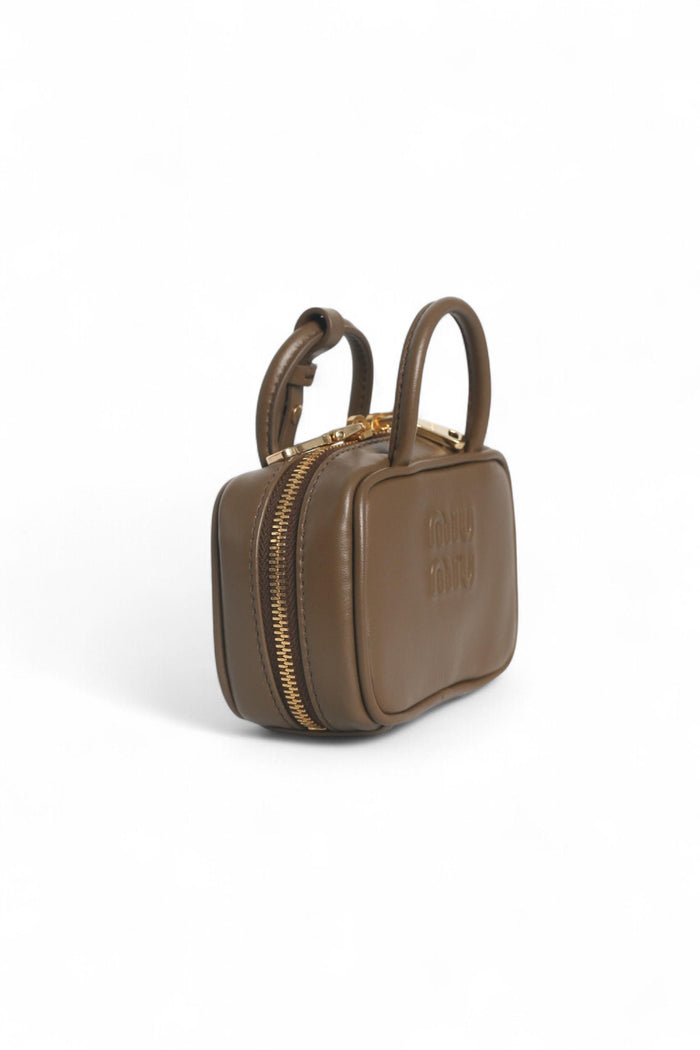 Miu Miu Tundra Micro Beau Bag Leather Crossbody Handbag