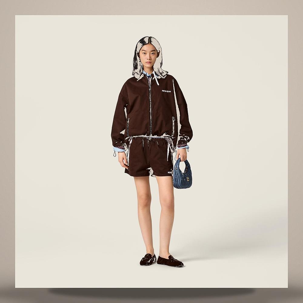Miu Miu Washed Gabardine Shorts MP2045 19LW F0192