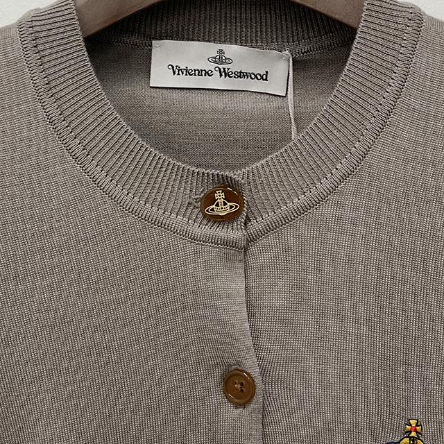 Vivienne Westwood BEA Embroidered Logo Cropped Cardigan 1803002U Y001A C403