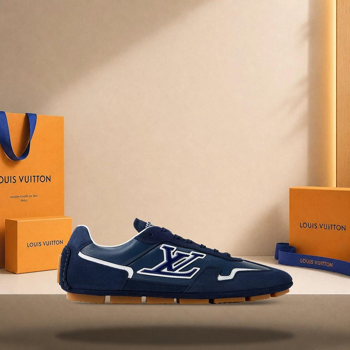Louis Vuitton Navy Blue LV Rally Low Top Sneakers