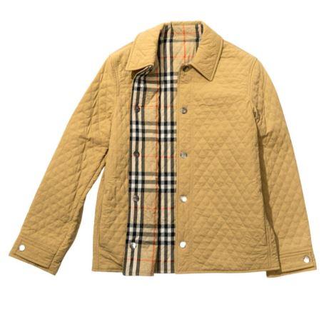 BURBERRY Reversible Check Quilted Jacket Beige Women’s