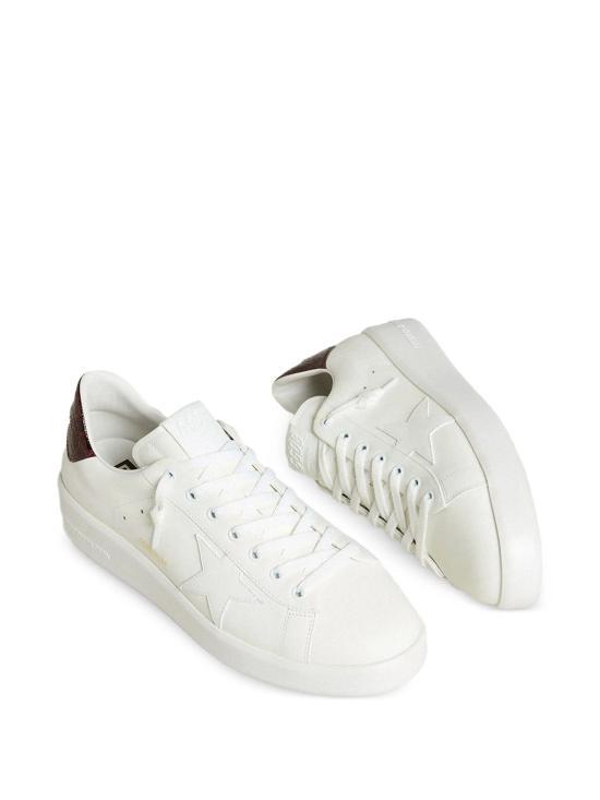 GOLDEN GOOSE White Brown Leather Low-Top Sneakers for Men GMF00197 F007377 12200